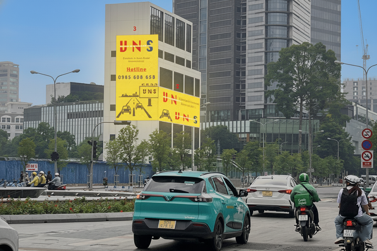 3 LED đường Lê Lợi Ngay tòa nhà thông gió Ga Metro Nhà Hát Thành Phố